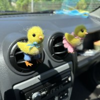 Cute chick air vent clip Chicken lover gift Farm animal car decor