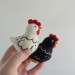Chicken with ornaments air vent clip