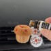Cupcake with jam air vent clip