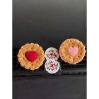 Heart filled cookie air vent clip