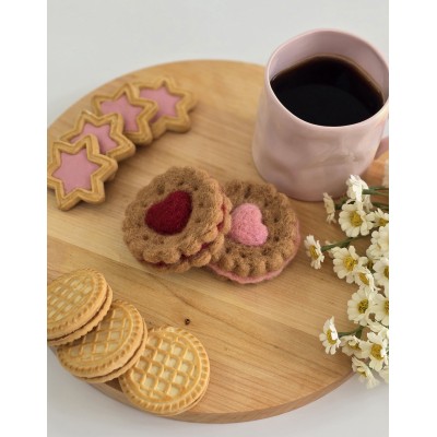 Heart filled cookie air vent clip