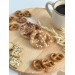 Pretzel with salt sprinkles air vent clip