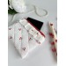 Cherry print E-reader sleeve with ruffles