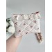 Cherry print E-reader sleeve with ruffles