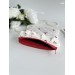 Cherry print E-reader sleeve with ruffles