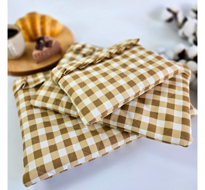 Coffee Checkered E-Reader Sleeve