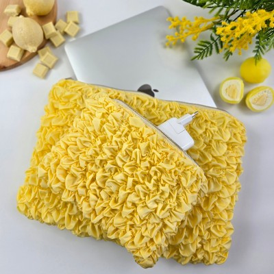 Puffy Butter Yellow Laptop Sleeve