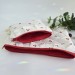 Laptop sleeve with cherries and ruffles