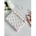Cherry print laptop sleeve with ruffles