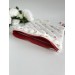 Cherry print laptop sleeve with ruffles