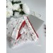 Cherry print laptop sleeve with ruffles