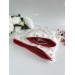 Cherry print laptop sleeve with ruffles