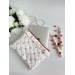 Cherry print laptop sleeve with ruffles