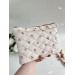 Cherry print laptop sleeve with ruffles