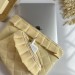 Butter yellow ruffle laptop sleeve