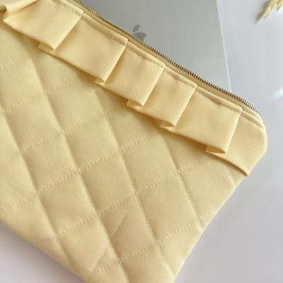 Butter yellow ruffle tablet sleeve