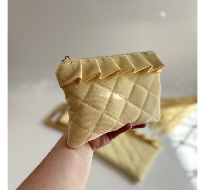 Butter yellow ruffle tablet sleeve