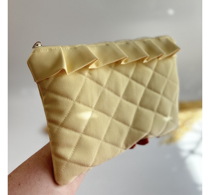 Butter yellow ruffle tablet sleeve