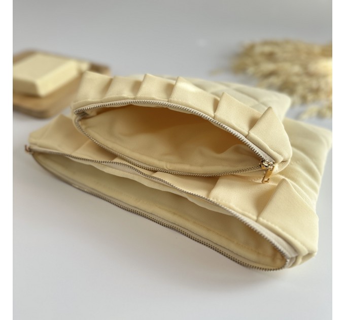 Butter yellow ruffle tablet sleeve