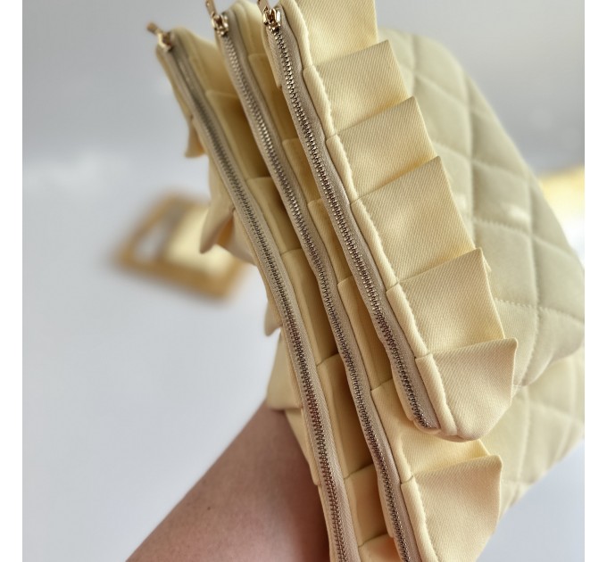 Butter yellow ruffle tablet sleeve
