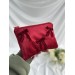 Red velvet E-reader sleeve with bows