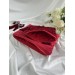 Red velvet tablet sleeve with bows