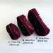Large Burgundy Goth Cosmetic Bag