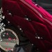 Large Burgundy Goth Cosmetic Bag