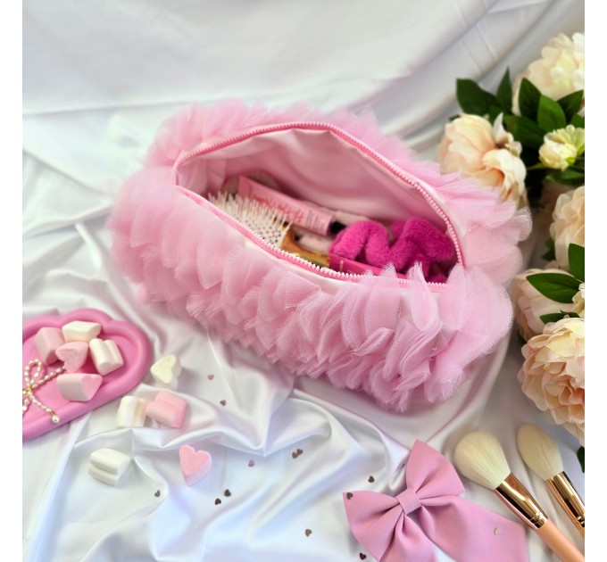 Large Pink Dollette Cosmetic Bag