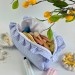 Large Sea Vibe Cosmetic Bag with Ruffles