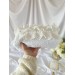 Large lace rococo cosmetic bag
