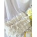 Large lace rococo cosmetic bag