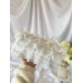 Large lace rococo cosmetic bag