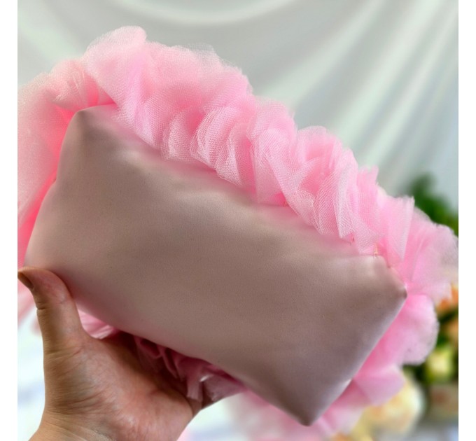 Medium Pink Dollette Cosmetic Bag 