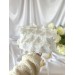 Medium lace rococo cosmetic bag