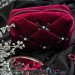 Small Burgundy Goth Cosmetic Bag