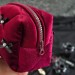 Small Burgundy Goth Cosmetic Bag