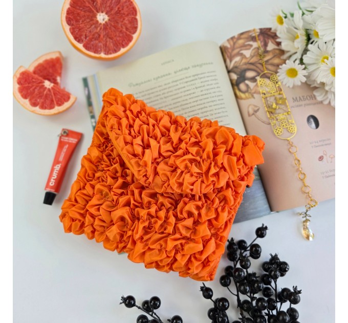 Grapefruit Orange Book Sleeve with magnetic closure