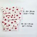 Strawberry book sleeve with ruffles and magnetic closure