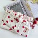 Strawberry book sleeve with ruffles on ties 