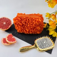Small Grapefruit Orange Cosmetic Bag