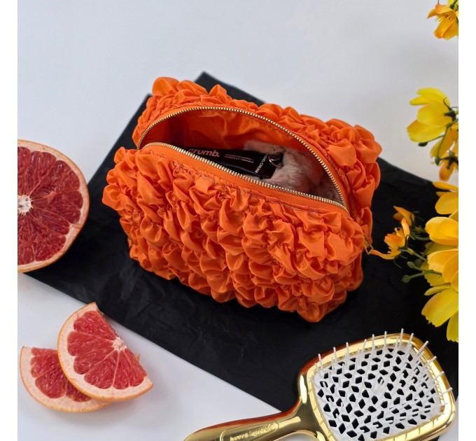 Small Grapefruit Orange Cosmetic Bag