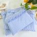 Blue striped Tablet sleeve with ruffles