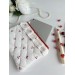 Cherry print tablet sleeve with ruffles